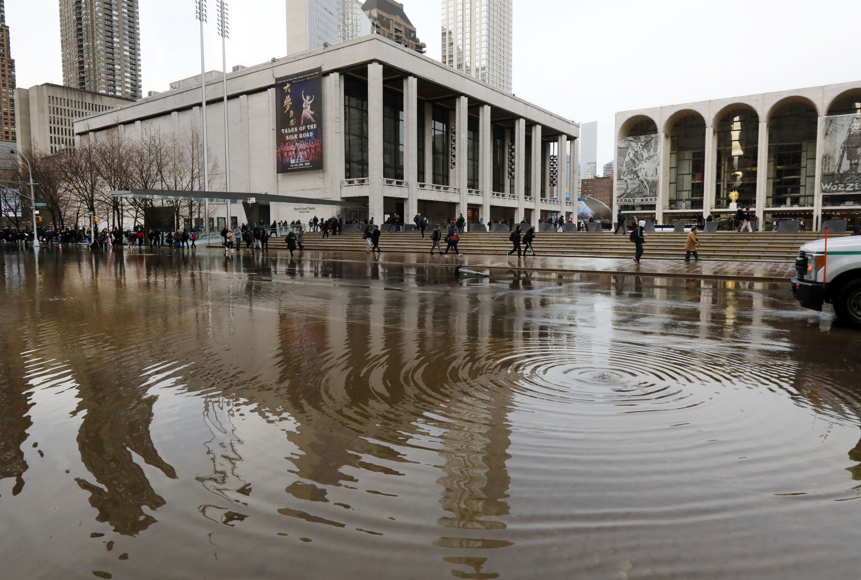 APTOPIX Water Main Break Manhattan